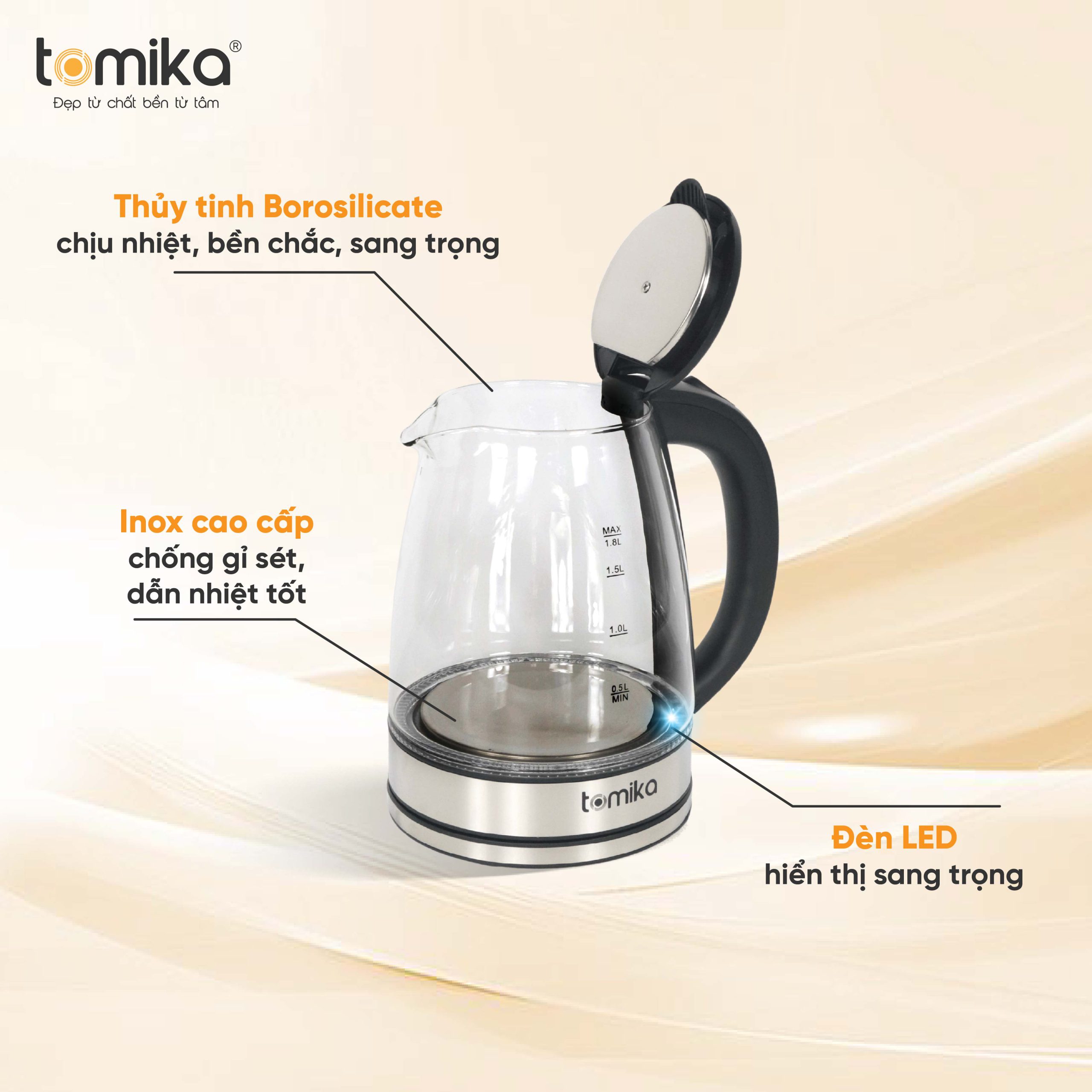 Ấm siêu tốc TM-EK189 - Ảnh 3