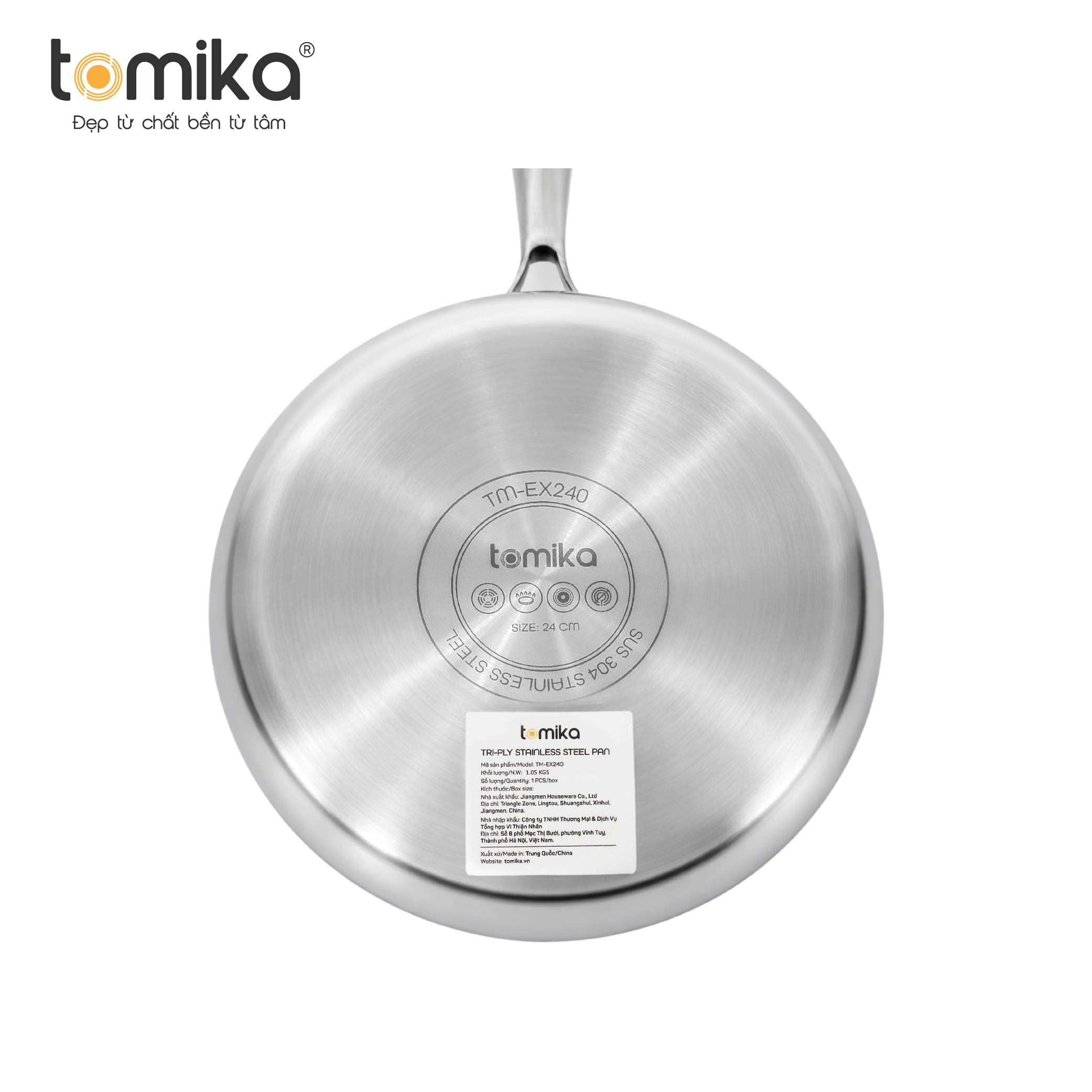 Chảo liền khối Inox 304 TM-EX240 - Ảnh 4